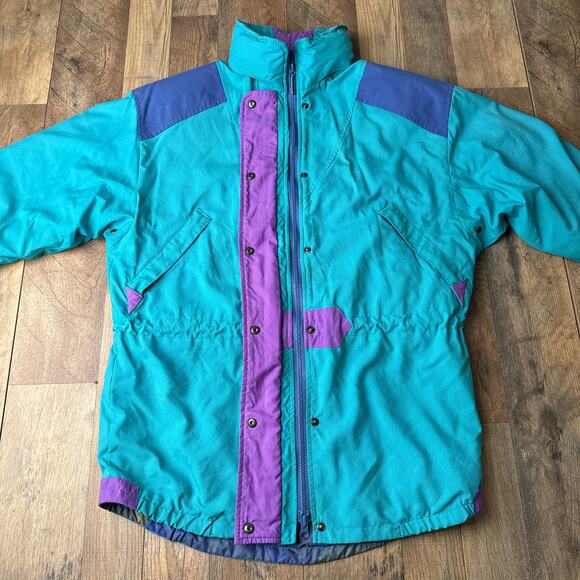 Vintage Roffe Snow Jacket Women's Size 8 Neon Skiing Snowboarding Ultrex 5419 - Picture 1 of 16